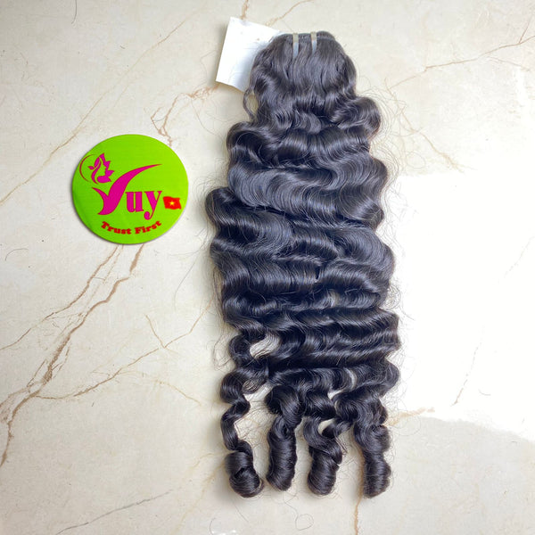 Vietnamese Sexy Curly double drawn raw hair bundle