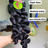 3pcs 22" Bouncy Wavy