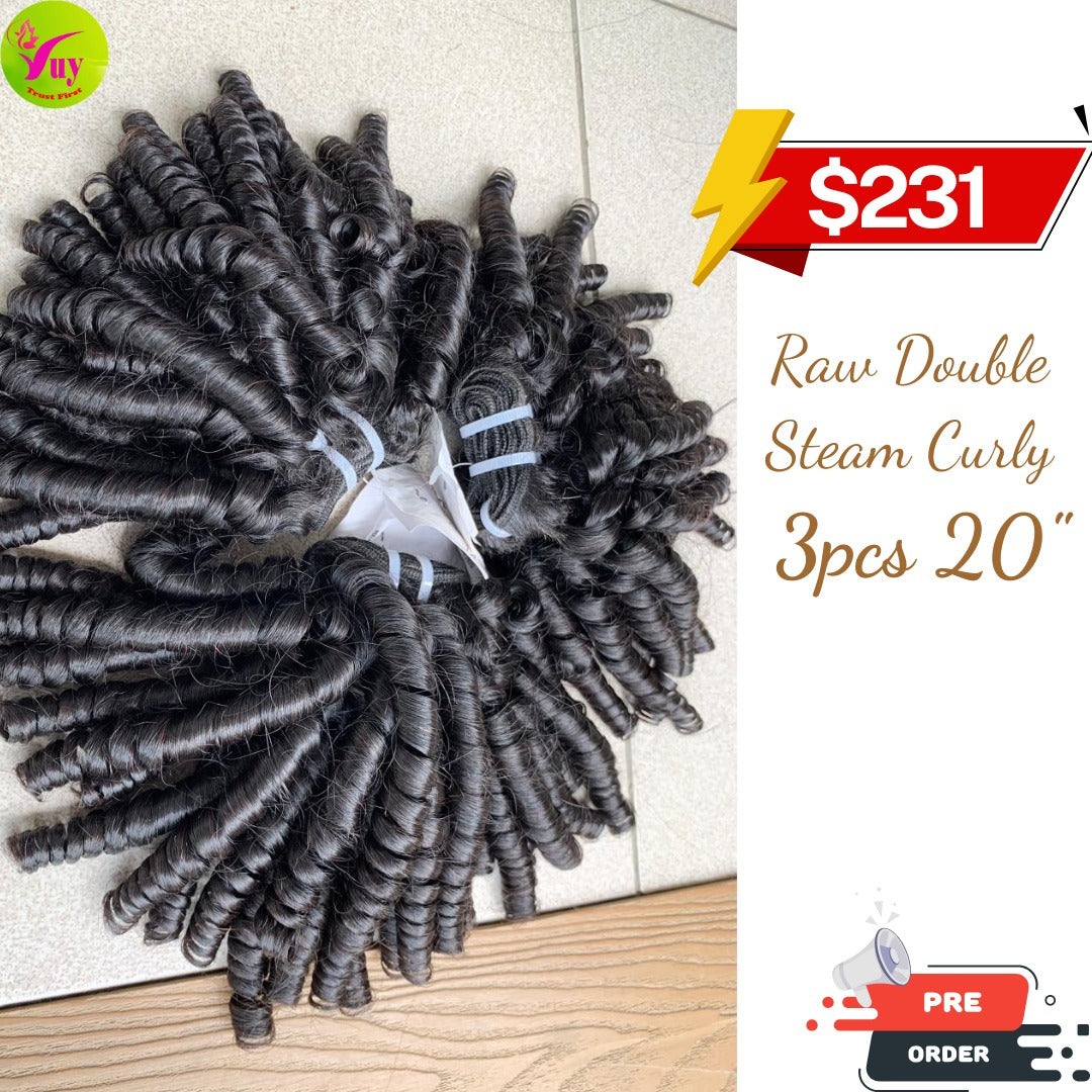[Pre-Order] Raw Double Steam Curly 20
