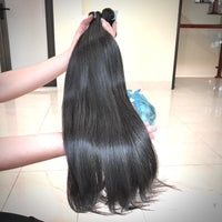 Vietnamese raw hair high quality natural straight double drawn bundle