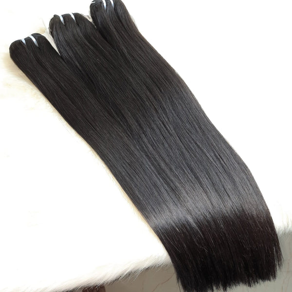 Super double drawn straight hair bundle