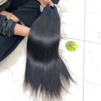Vietnamese raw hair high quality bone straight double drawn bundle