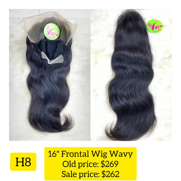 16" Frontal Wig Wavy (H8)
