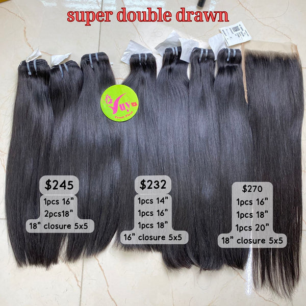 Super Double Drawn, Virgin hair Deal