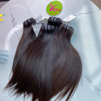 5pcs 12" Straight Single Donor hair (only October)