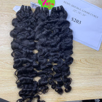22", 24", 26" Loose Curly, Double Drawn, Remy hair (R68)