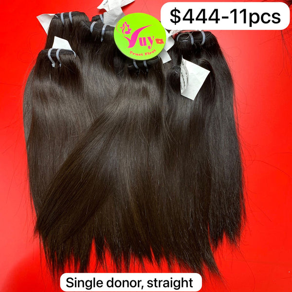 10pcs 12" Straight, Donor 80, Single Donor hair (R111)