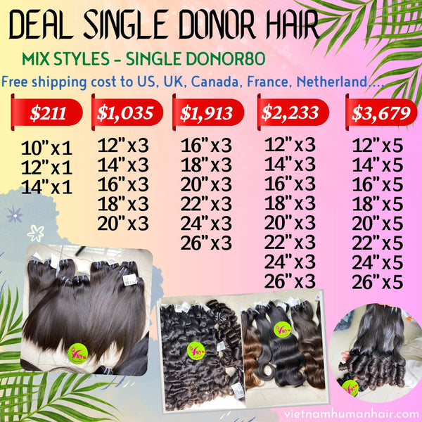 Original single donor hair bundle Deals - Super good price
