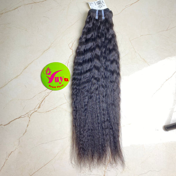 Yaki straight double drawn hair bundle