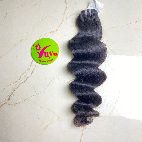 Vietnamese Bouncy wave double drawn raw hair bundle