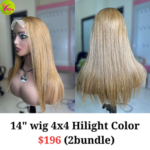 14'' Wig 4x4 Highlight Color (2 bundle)