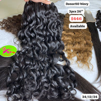 3pcs 26" Wave Single donor hair