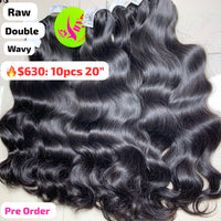 [PRE-ORDER] Deal 10pcs 20" Wavy double drawn raw hair
