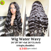 [PRE-ORDER] 30" 4x4 HD closure Water wave wig