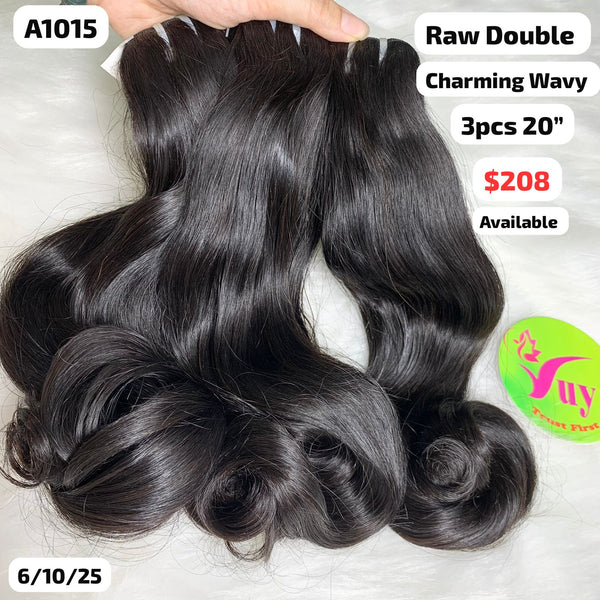 3pcs 20" Charming wave double drawn raw hair (A1015)