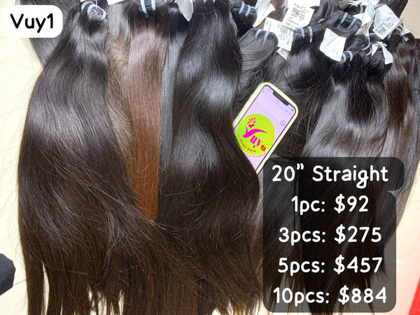 3pcs 20" Straight &nbsp;