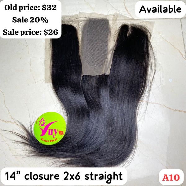 14" Closure 2x6 Straight (A10)