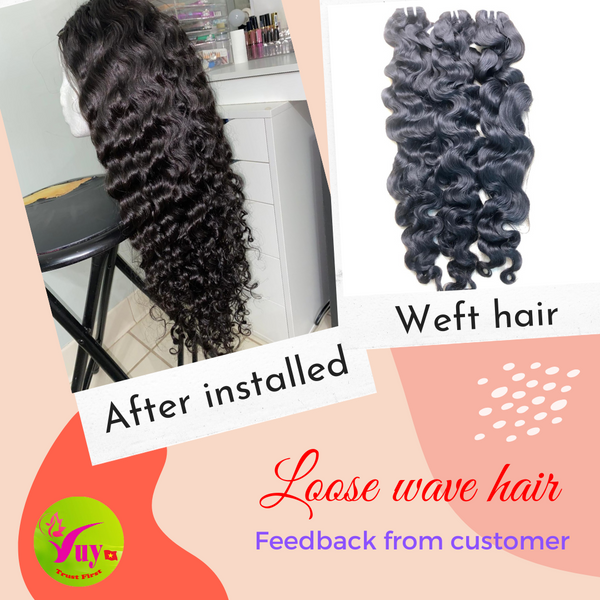 Loose wave hair after installed