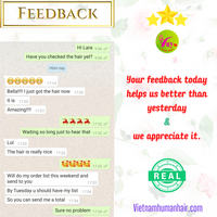 It's great with the good feedback that customers have sent to us