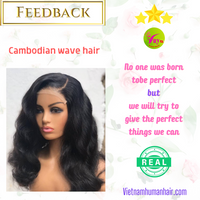 Cambodian wave hair after installed
