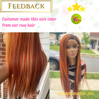 Flaming color after customer bleached