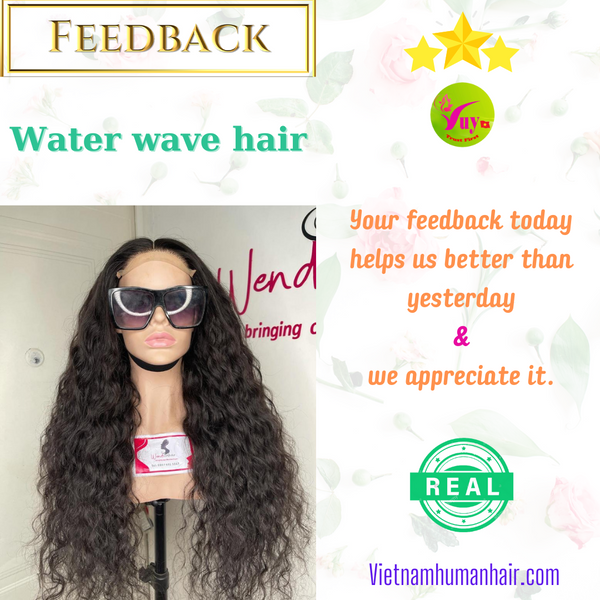 Water wave hair after installed